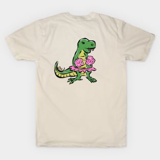 Cheer Leader Cheerleader Tyrannosaurus Dinosaur Dino Cartoon Cute Character T-Shirt